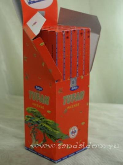 451Tu - Благовония аромапалочки Satya sq 8stk Tufan 10gm 