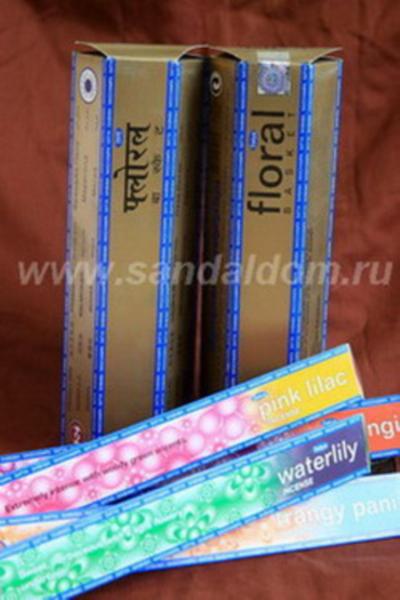 453Fl - БЛАГОВОНИЯ масала Satya набор FLORAL basket