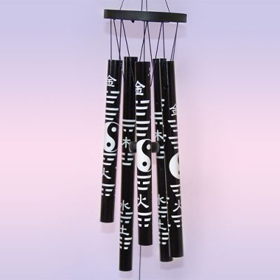 Музыка Ветра с Драконом, 5 трубок, h трубки - 25 см., d платформы - 10 см.