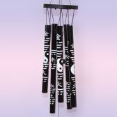 Музыка Ветра с Драконом, 5 трубок, h трубки - 25 см., d платформы - 10 см.