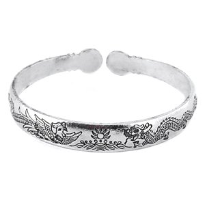 Браслет "Дракон и Феникс", 6х0,9 см