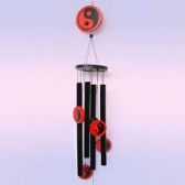 Музыка Ветра с Инь-Ян, 4 трубки, h трубки - 30 см., d платформы - 10 см.