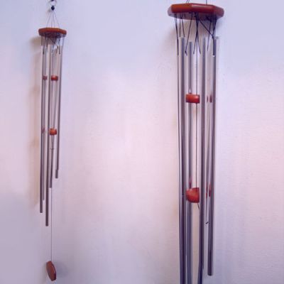 Музыка Ветра под шестигранником, 6 трубок, h трубки - 55 см.