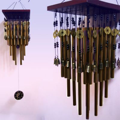 Музыка Ветра Большой, 34 трубки, h трубки - 18 см., d платформы - 20 см.