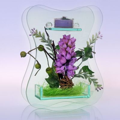 Подсвечник Интерьерный ГИАЦИНТ, (h-20см L-16см, Китай)