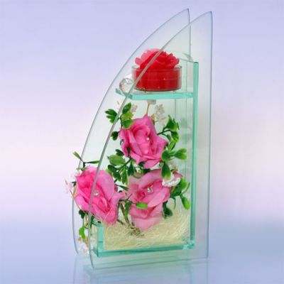 Подсвечник Интерьерный Уголок, (h-20см L-10см, Китай)