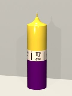 Свеча зодиакальная ДЕВА, Купить в интернет-магазине СПб