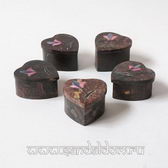 Шкатулка Сердце с инкруст 86RF-5 L~5см