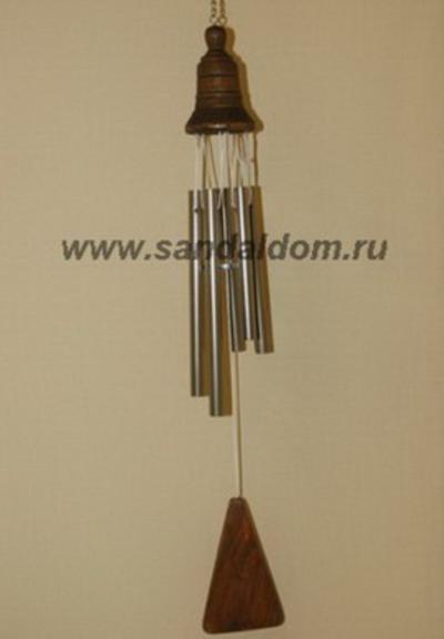 Музыка ветра 5 трубочек под дер. колоколом  