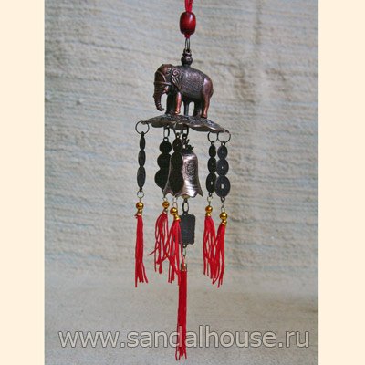 Колокольчик со слоном h~30cm