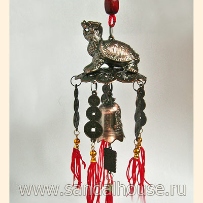 Черепаха дракон  Колокольчик Фен-Шуй  h~25cm