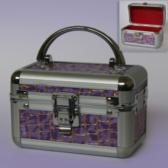 Сундук A162 Для бижутерии металл СИРЕНЕВЫЙ 8 X 8 X 14см