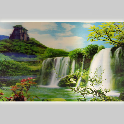 Картина голографическая Водопад 30*40см A292-4JI-A2010 ― Сандаловый Дом СПб - Интернет-магазин