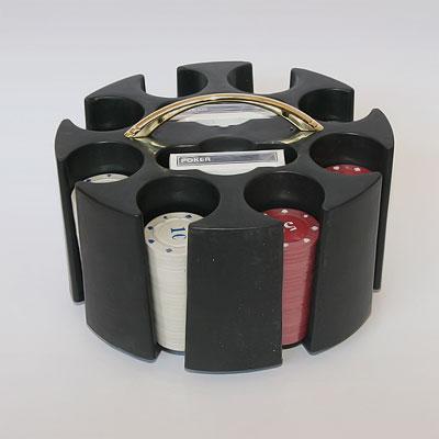 Покерный набор A316 На крутящейся подставке КРУГЛЫЙ d=20sm h=10sm