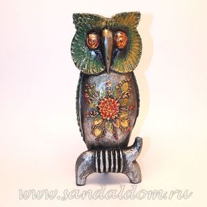 AWNM 3 Сова. дерево h-30cm. Индонезия