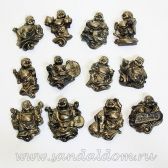 Набор магнитов BAN001  "12 Хотеев" под бронзу (упаковка-набор  12шт) 