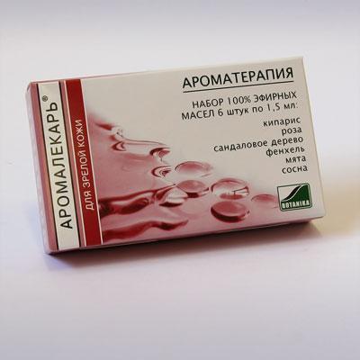 Набор эфирных масел Ботаника ЗРЕЛАЯ КОЖА в уп 6 масел/1,5мл/