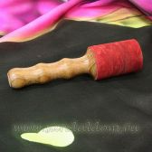 Резонатор для поющей чаши обтянутый кожей L~19cm 