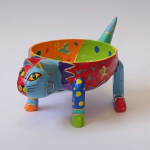 CWA017HWD - Кот чашка ЯРКИЙ D=15см h=12см