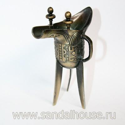 Треножник желаний E002-3 Фен Шуй h~10sm бронза (мин 2шт)