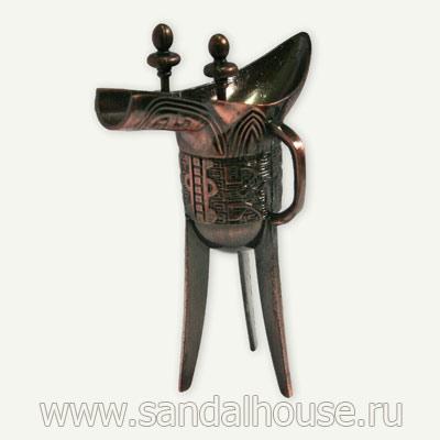 Треножник желаний E002-4  Фэн-Шуй h~10sm бронза (мин 2шт)