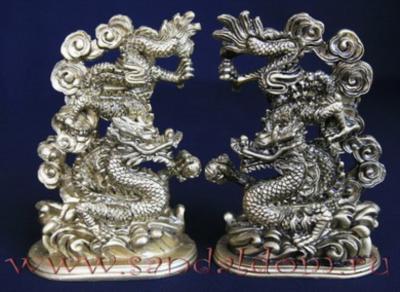 Набор 2 Дракона F1175B  h=13см под бронзу 