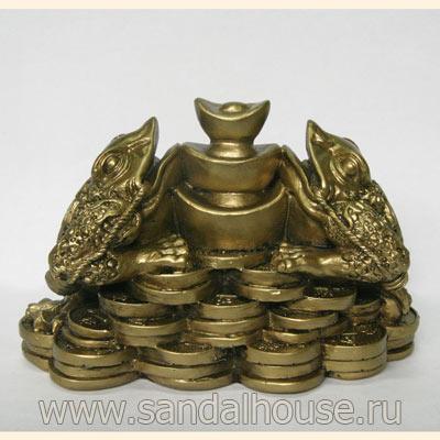 Две жабы богатства а деньгах h~9см  