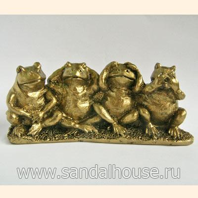 Четыре жабы F334  h~5sm "Ничего не вижу..." 