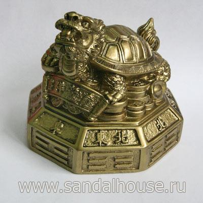 Дракон-черепаха F341 на багуа h~10sm 