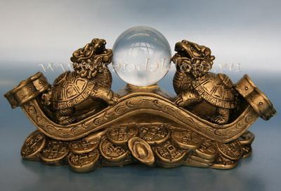 Две Драконочерепахи на жезле