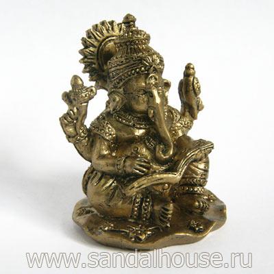 Ганеша статуэтка  с книгой h-5см 