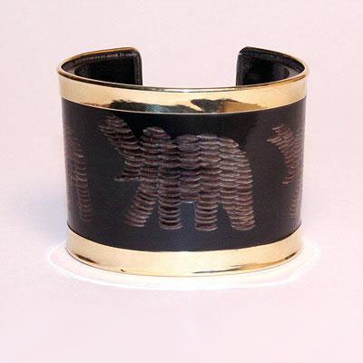 FCH0012 Браслет рог, латунь, ш=5см