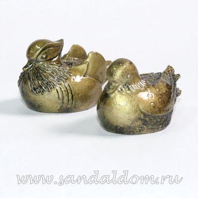 Утки мандаринки FKolc006  под бронзу 5см (мин 3шт)
