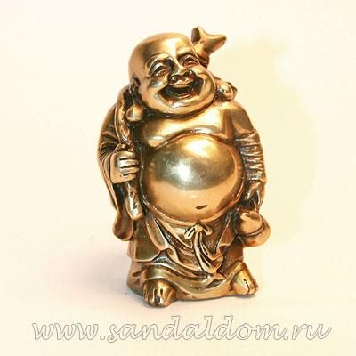 Хотей FL21 статуэтка h~9sm бронза