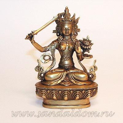 Манджушри FM51-3 статуэтка 16*10 см бронза