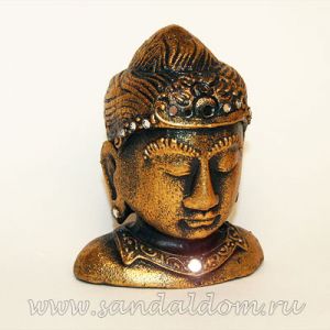 IE118 Бюст Будды золотой ~15*12cm
