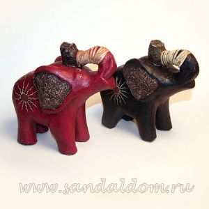 IEAA413 Слон (красный/черный) ~18*17cm