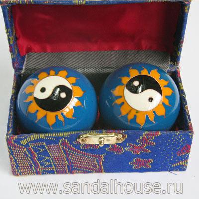 J0002-05 - Шары Здоровья поющие Солнце Инь Янь 45mm