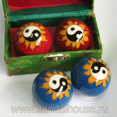 J0004-05 - Шары Здоровья поющие Солнце Инь Янь 35mm