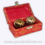 Шары Здоровья поющие Gold d=35mm