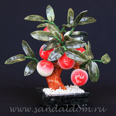 Дерево счастья Фен-Шуй Персик  h~19sm