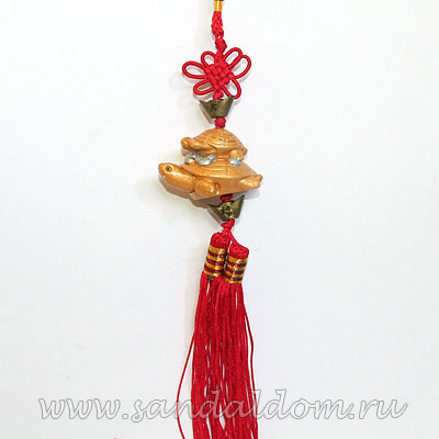 Подвеска Фен-Шуй Чрепаха на черепахе (под золото)