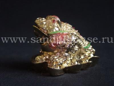 Жаба богатства M0746 h~4sm под золото (мин 3шт)