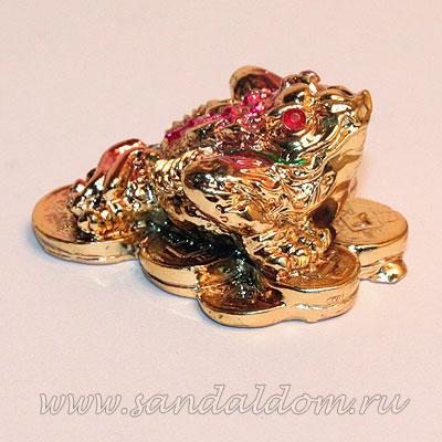 Жаба богатства M0747 h~2sm под золото (мин 3 шт)