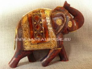 MR3208 Слон деревянный h~17cm статуэтка