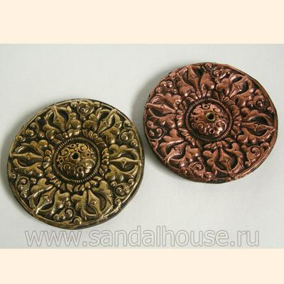 Купить Подставка под благовония N4830/31 Met.Plate ~d-9cm. Интернет-магазин