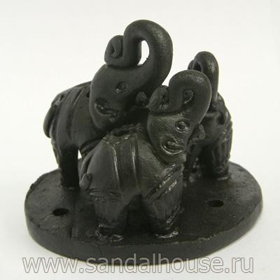 Купить Подставка под благовония N4848 Три слоника. Интернет-магазин