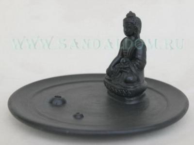 Купить Подставка под благовония N4858 из глины BUDDHA PLATE. Интернет-магазин
