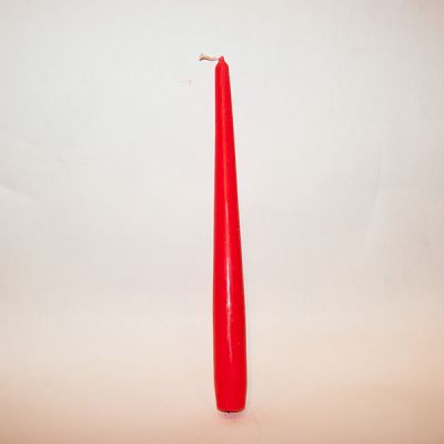 Красная античная свеча, высота 250мм