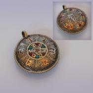 Амулет PAR025 K1 d~4cm Nepal